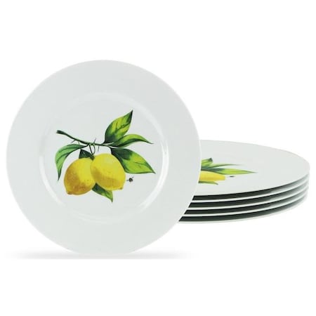 Reston Lloyd Reston Lloyd 72419 6pc Melamine Salad Plate Set  Fresh Lemons 72419